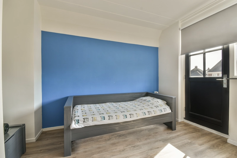 Warna Cat Kamar Biru dan Abu-Abu