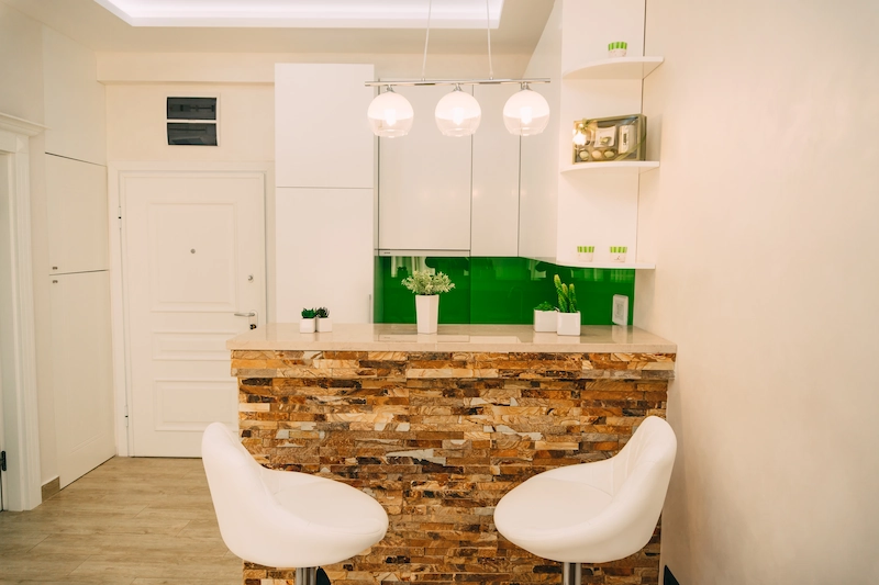 Desain Mini Bar Dapur Batu Alam