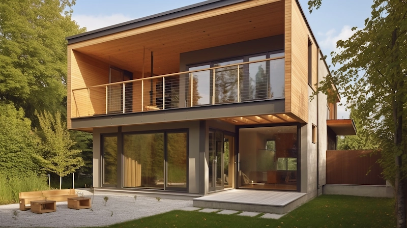 Konsep Rumah Industrial Tampak Depan