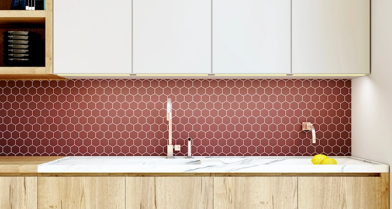 keramik dinding dapur elegan