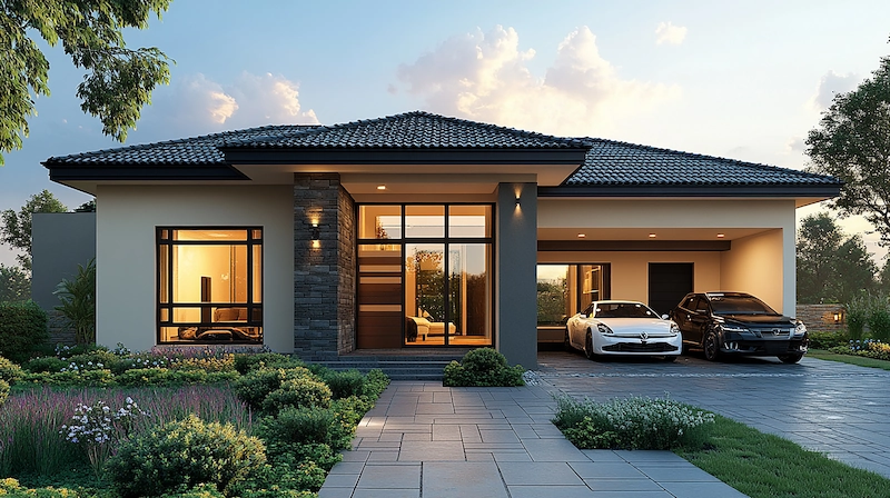 rumah minimalis modern 1 lantai