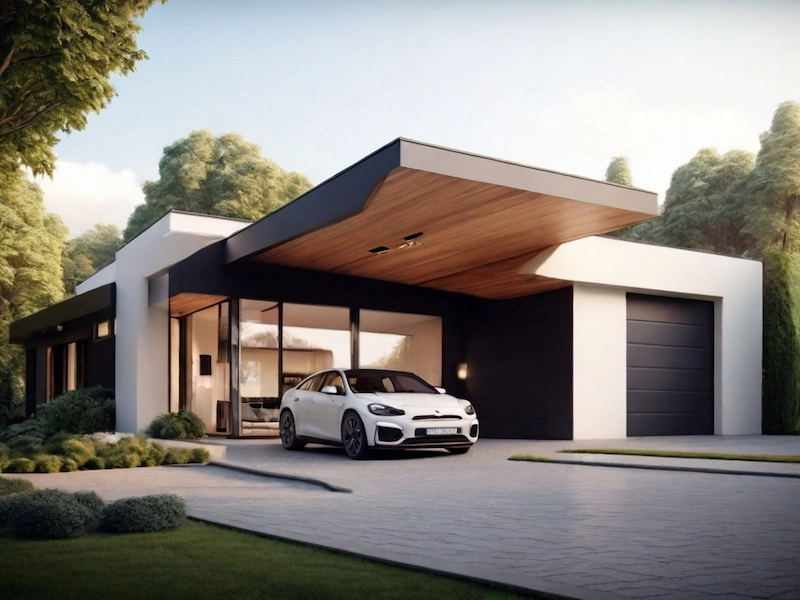 Keramik Garasi Mobil Bertekstur