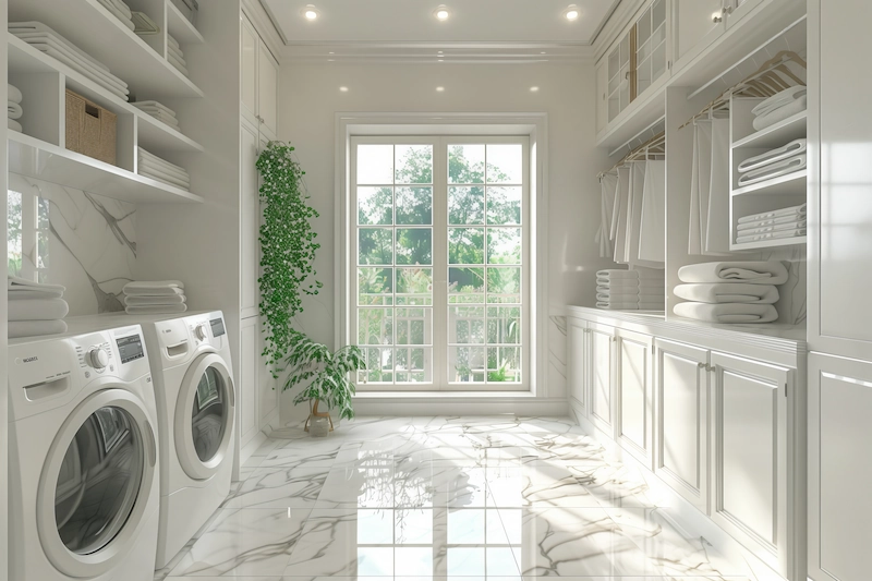 Laundry Room Minimalis Clean Look