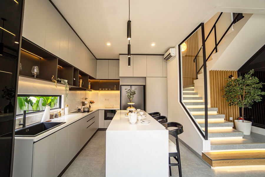 Dapur outdoor minimalis modern